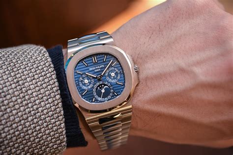 patek philippe nautilus perpetual calendar moonphase|Patek Philippe Nautilus for sale.